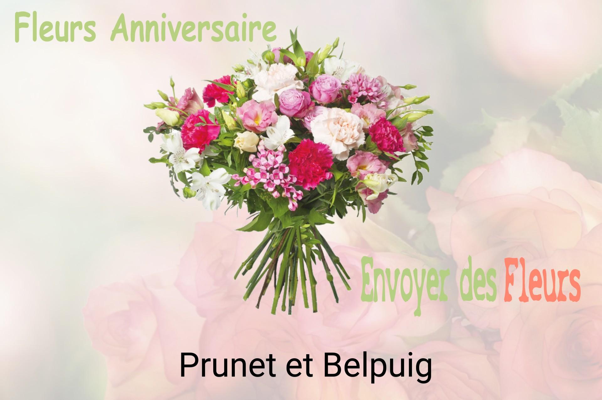 Bouquet de fleurs d’anniversaire livré à Prunet-et-Belpuig